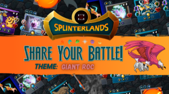 Splinterlands Battle Challenge - My Giant Roc is made of Rock ... and is a Lion!