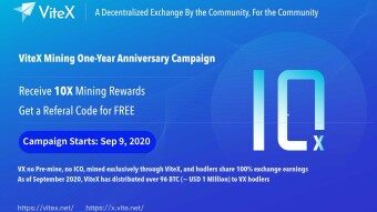 ViteX Launching One-Year Anniversary Dual Campaign!