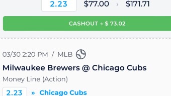 First day of MLB Season. My bet for the bonus bet that I got