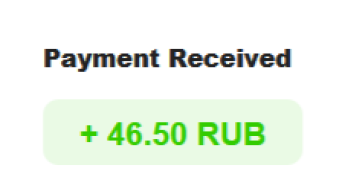 7th payment received from WMRFast + 46.50 RUB | total paid 214.15 RUB