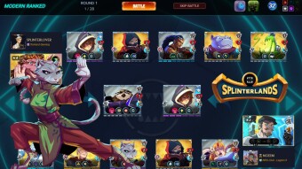 Splinterlands: Using both an offensive as an defensive combo in one team.