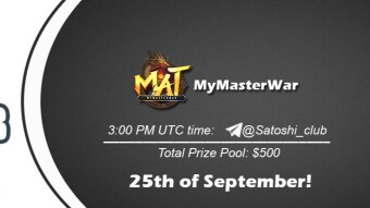 Join the AMA of Satoshi Club x MyMasterWar. Rewards: 500 USDT, September 25th.