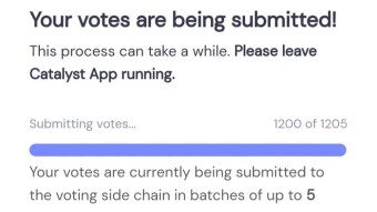 Voted for 1205 proposals in Cardano Catalyst Fund 12