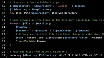 PowerShell script with Robocopy