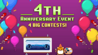 Crypto Hamster celebrates 4 years of crypto mining, gaming and earning by gifts and contests!