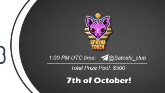 Join the AMA of Satoshi Club x Sphynx Swap. Rewards: 500 USDT, October 7th.