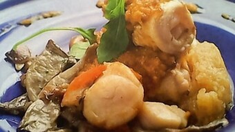 Sole fillets with mushrooms