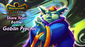 Baby Yoda will heal you - Goblin Psychic Splinterlands Battle Challenge