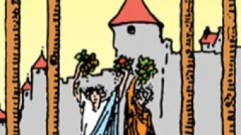 Crescent Quarter in Cancer. Retro Mercury conjunct Chiron. Day of introspective fogs that in the coming days will clarify your place. The 4 of Wands - 15/04/24