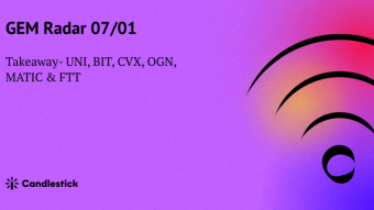 🍳 Gem Radar 07/01 - UNI, BIT, MATIC, CVX, OGN & FTT