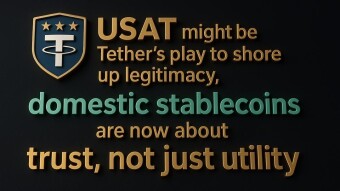 USAT might be Tether’s play to shore up legitimacy, domestic stablecoins are now about trust, not just utility