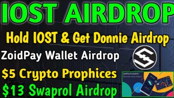 IOST Holder Airdrop | Get Donnie By Holding IOST | $35 ZoidPay Wallet Airdrop | $13 Swaprol Airdrop