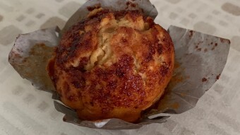 Homemade apple muffin, my wife impressed me