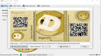 How To Generate Paper wallet in Dogecoin Core Walle | Alt Coin Paper Wallet