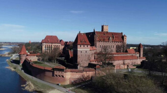 The largest Gothic castle in the world - Malbork Castle in Poland