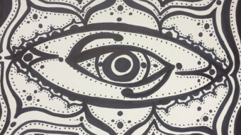 'Eye of Light' - Day 4 of My Fractal Art Personal Drawing Challenge