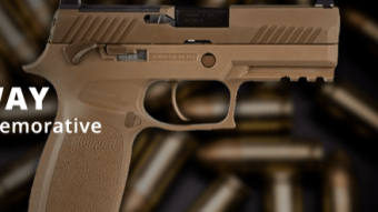FREE ENTRY for a Sig Sauer M18 Commemorative 9mm pistol