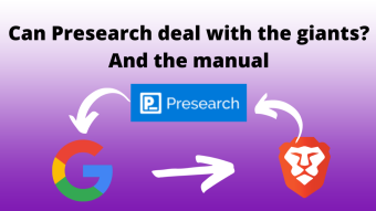 Can Presearch deal with the giants? And the manual #SearchWithPresearch