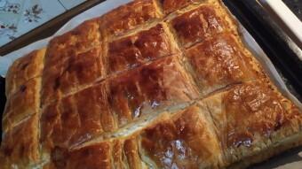 Foodbook #760 Puff pastry cheese pie