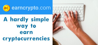 Earn cryptocurrencies by typing
