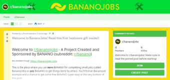 BananoJobs: una plataforma simple que utiliza los pagos de BANANO para microtask y recompensas.