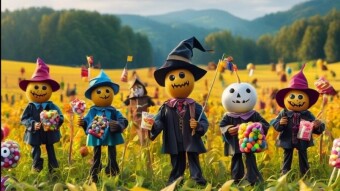 Somewhere in Northampton - Lowick's Scarecrow Festival