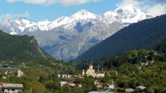 Georgian Mestia, almost like Polish Zakopane - almost, because without pathological tourism