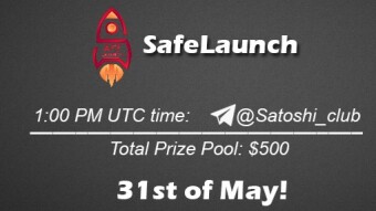 Join the AMA of Satoshi Club x SafeLaunch. Rewards: 500 USDT, May 31st.