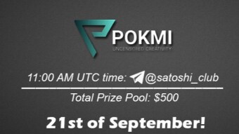 Join the AMA of Satoshi Club x Pokmi. Rewards: 500 USDT, September 21st.