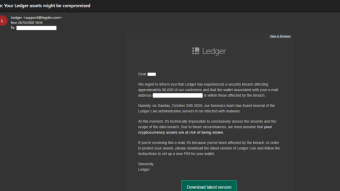 PSA: Ledger (hardware wallet) phishing emails!