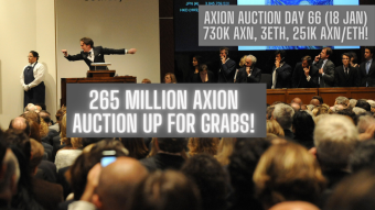 Axion Auction Day 66 (18 Jan) 730k AXN, 3ETH, 251k AXN/ETH! Day 67 with 65 Million Axion Auction Up for Grabs!