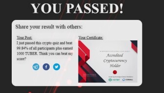 Guide on how to create Crypto - Quiz by Tokentuber