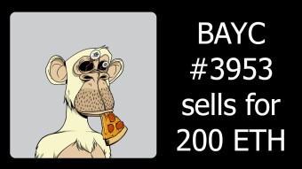 BAYC #3953 sells for 200 ETH