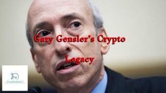 Gary Gensler’s Crypto Legacy