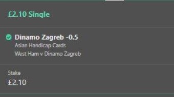 Betting Results 08/12/2021