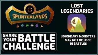 Splinterlands | Lost Legendaries Battle Challenge