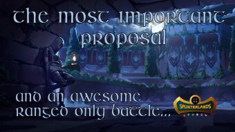 Splinterlands: This proposal is about to pass, and sharing a cool battle!