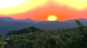 At sunset