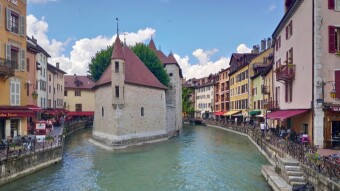 The beautiful city of Annecy in France
