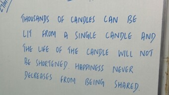 Lit By A Candle