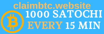 🔥ClaimBTC  1000 satochi every 15 min to your faucethub account 🔥