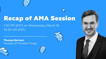 AMA session with Thomas Bertani. Text recap.