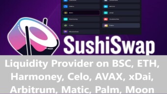 How to Add liquidity to SushiSwap on BSC, Ethereum, Polygon(Matic), Arbitrum, Avalanche, xDai, Celo, Heco, Harmonony, Palm, OKEx, Fantom, and MoonRiver