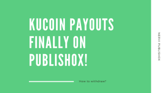KuCoin payouts finally on Publish0x!