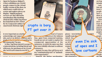 FT Crypto GAZETTE!! Friday, July 8th.  US asks Godzilla to flatten Urkutsk BTC!!  Ark grows 15% W/ CRYPTO!  BlockFi correction came home halfway.  Crypto in luxury watches!!!