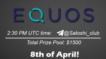 Join the AMA of Satoshi Club x EQUOS. Rewards: 1500 USDT, April 8th.