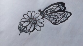 Flower design video.