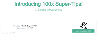 Introducing a 100x Super-Tip in $ETH, $AMPL, and $SPOT!