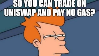 How to trade on UNISWAP with almost no gas