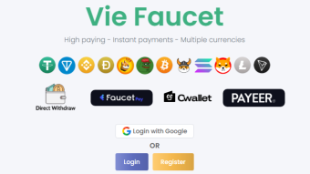 Vie Faucet review: Simple Crypto Faucet for Beginners